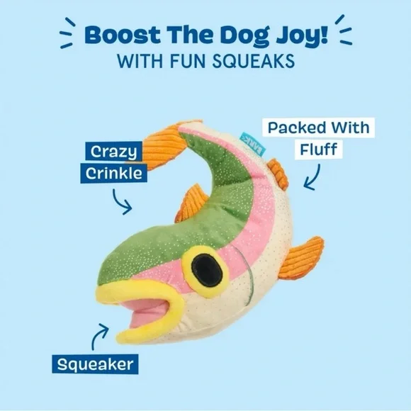 ✨NWT - Bark “Brooke Trout” Plush Dog✨ - Picture 2 of 5